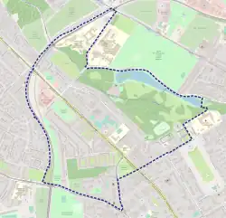 Map of Łękno