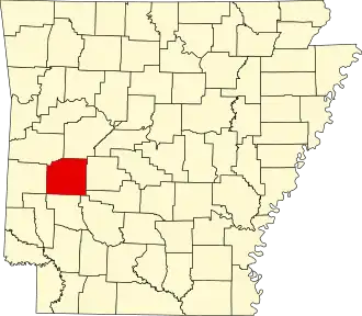 State map highlighting Montgomery County