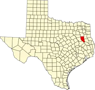 State map highlighting Cherokee County