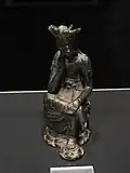 Pensive bodhisattva, Baekje, 7th century. Gilt bronze. Tokyo National Museum.