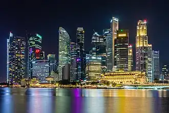 Skyline of Singapore's Downtown Core