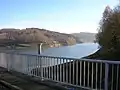 Pumped storage plant markers (Bach Dam)