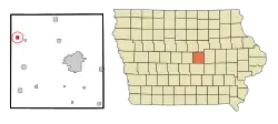 Location of St. Anthony, Iowa