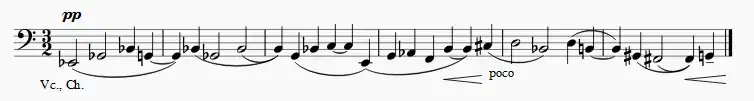 Martinu Symphony No. 1, 3rd movement, theme