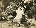 Pickford posing Isadora Duncan-style