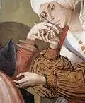 The Kiss, detail