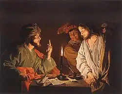 ''Christ before Caiaphas'' by Matthias Stom, c. 1630s