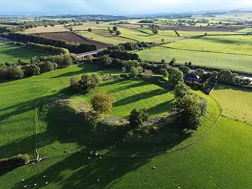 The M6 runs directly past Mayburgh Henge