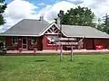 The Historical Society, housed in the former train depot in the CDP