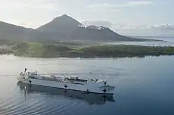 USNS&nbsp;Mercy at anchor in Simpson Harbour
