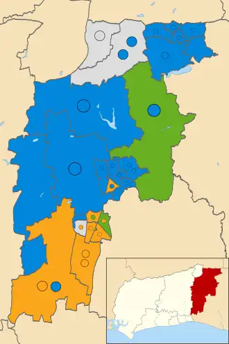 2019 results map