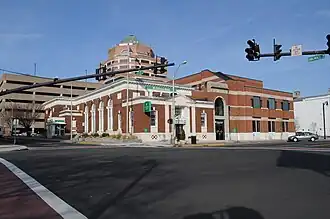Former Farmers & Mechanics Bank, now Citizens Bank, southernmost property in the district, 2012