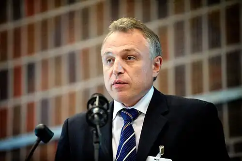 Mikhail Orda MP Belarus. BSPC 18 Nyborg Danmark 2009-08-31 (2).jpg