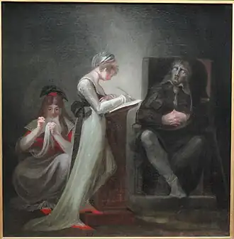 Milton Dictating to His Daughter by Henry Fuseli