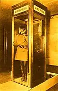 Minuphone (1967). Patrons could enter a telephone booth, dial a number, and be surprised by different effects.[10]