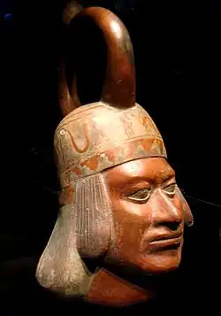 Moche portrait vessel,, Musée du quai Branly, Paris