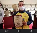 Ramírez receives a Motion of Honour with his respective decoration from the Colombian government.