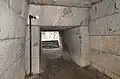 The burial chamber (towards the passageway)