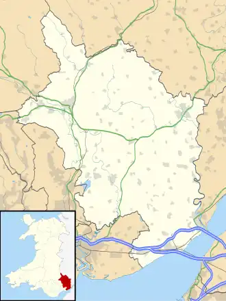 Whitebrook is located in Monmouthshire