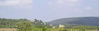 Château and the nineteenth century church.