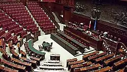 Debating chamber, designed by Ernesto Basile