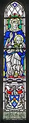 St Mary's Great Shefford - Montmorency window. Courtesy Liz Saunders.