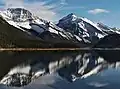 Mount Lougheed (left) and Mount Sparrowhawk