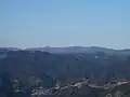 Mount Sefuri's main ridge seen from the SSW in the inmost