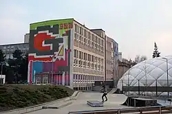 Graffiti mural in Gutovka, Prague 10, Czech Republic, 2012