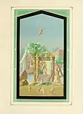 Mythological mural from the House of Orpheus