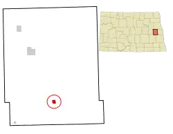 Location of Hope, North Dakota