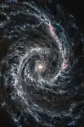 Image of NGC 1566 taken by James Webb's Mid-Infrared Instrument