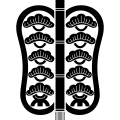 Mon of the Okudaira clan of Nakatsu Domain