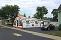 Quonset hut adapted for commercial use in Westland, Michigan