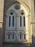 Clock on the western facade.