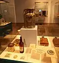 Blended Vinegar bottle, book The Needlewoman Pretoria, egg box