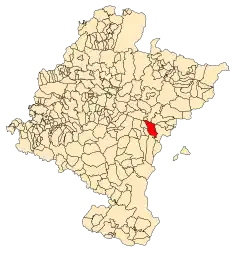 Map of Aibar