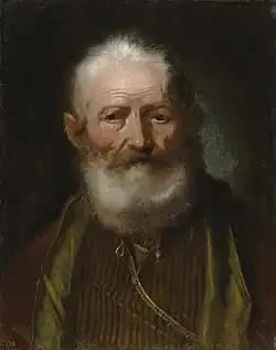 Old man in an eastern attire