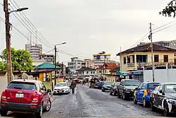 View of a neighborhood in Adabraka