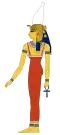 Nekhbet as a woman