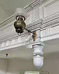 Acorn pendants on balcony panel