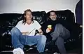 Miller and Kid Rock in studio working on "Cocky"