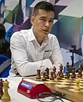 World no. 6 Nodirbek Abdusattorov played on board one for Uzbekistan