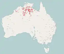 Map of range