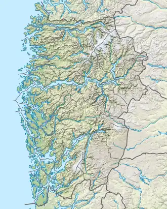 Nyhellervatnet is located in Vestland