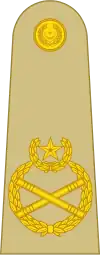 Urdu: فیلڈ مارشل, romanized:&nbsp;field marchell (Pakistan Army)[28]