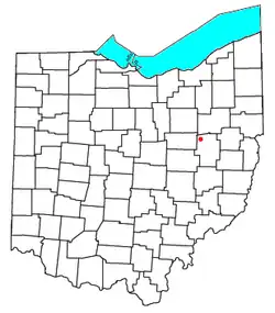 Location of Dundee, Ohio