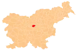 The location of the Municipality of Moravče