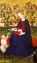 Madonna of the Strawberries, the Upper Rhenish Master, 1420–1430