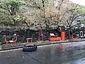Outdoor gym in the adjacent park